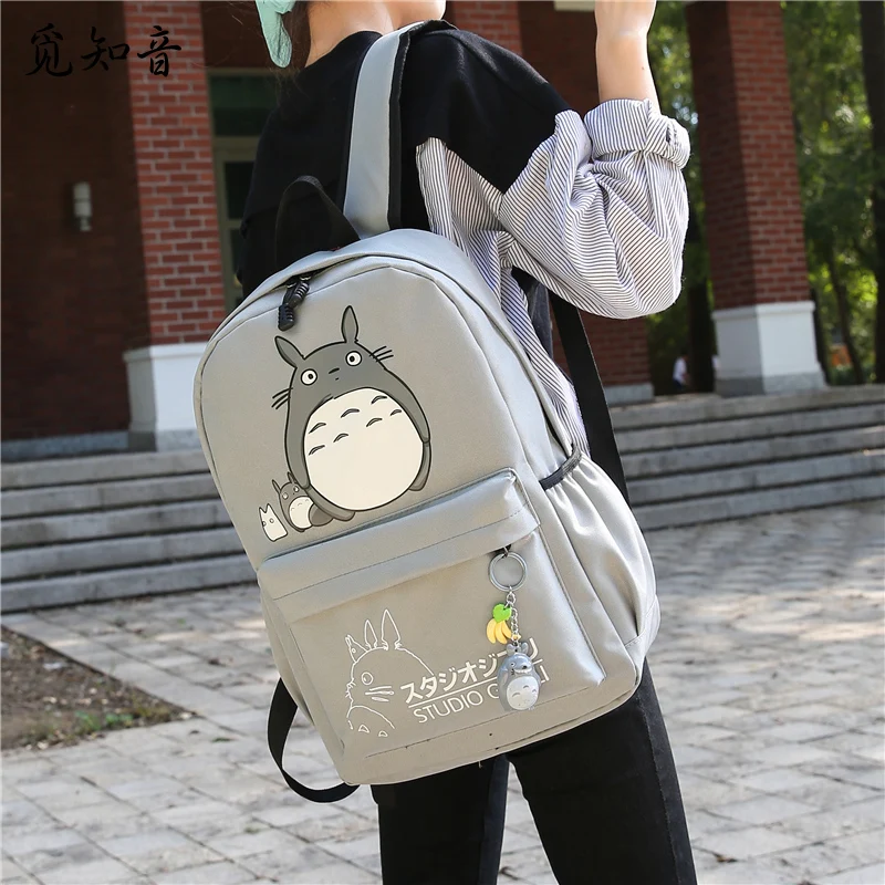 Kopen Drop Verzending Totoro Rugzak 3d Printing Reizen Softback Vrouwen Mochila School Ruimte Rugzak Notebook Meisjes Rugzakken 2019 Nieuwe
