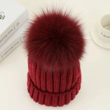 2018 Real Fur Pom Poms Winter Hat For Women Girl 's Hat Knitted Beanies Cap Mink And Fox Fur Ball Cap Brand New Thick Female Cap цена 2018 Real Fur Pom Poms Winter Hat For Women Girl 's Hat Knitted Beanies Cap Mink And Fox Fur Ball Cap Brand New Thick Female Cap цены онлайн