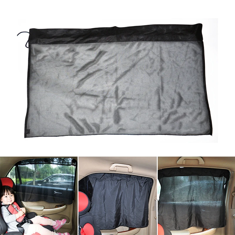 Автомобильные анти-накидка от комаров и солнца шторы черные боковое окно автомобиля складные козырек от солнца