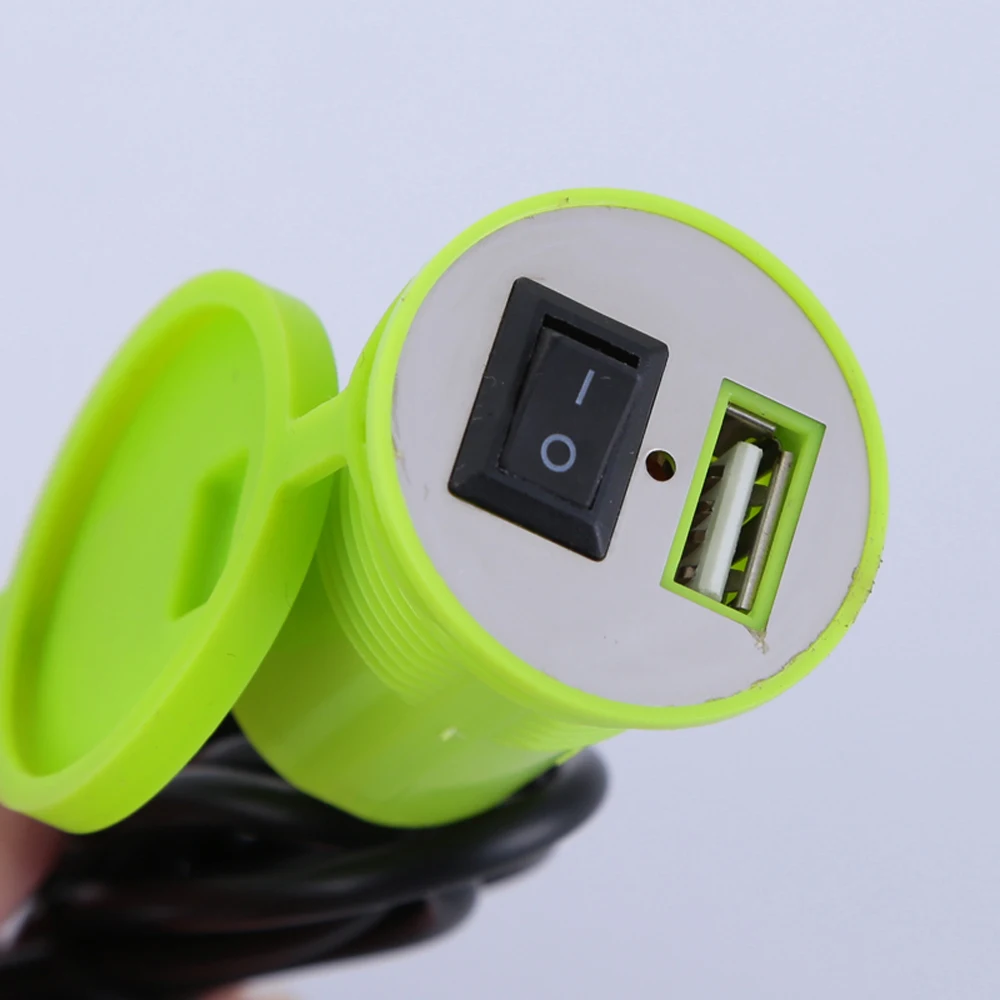 12 В зарядное usb-устройство для мотоцикла 2.5A ATV USB розетка адаптер для зарядки розетки мощность водонепроницаемый зарядное устройство на руль переключатель для телефона