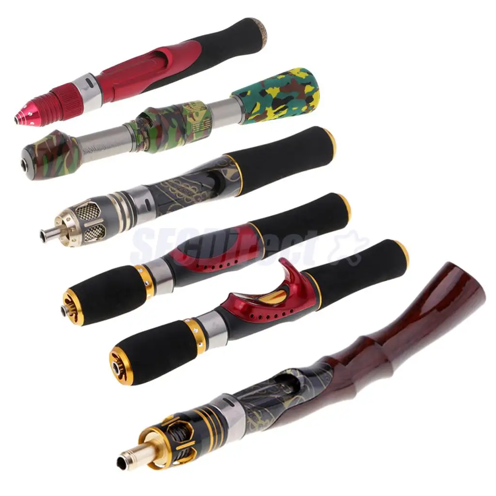 Aluminum Alloy & EVA Fishing Rod Handle Kit DIY Rod Ice Fishing Rod