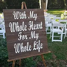 Со всем сердцем для всей моей жизни поддон знак входа свадьбы свадьба прохода вывеска деревянный знак Свадебная вечеринка декоративная
