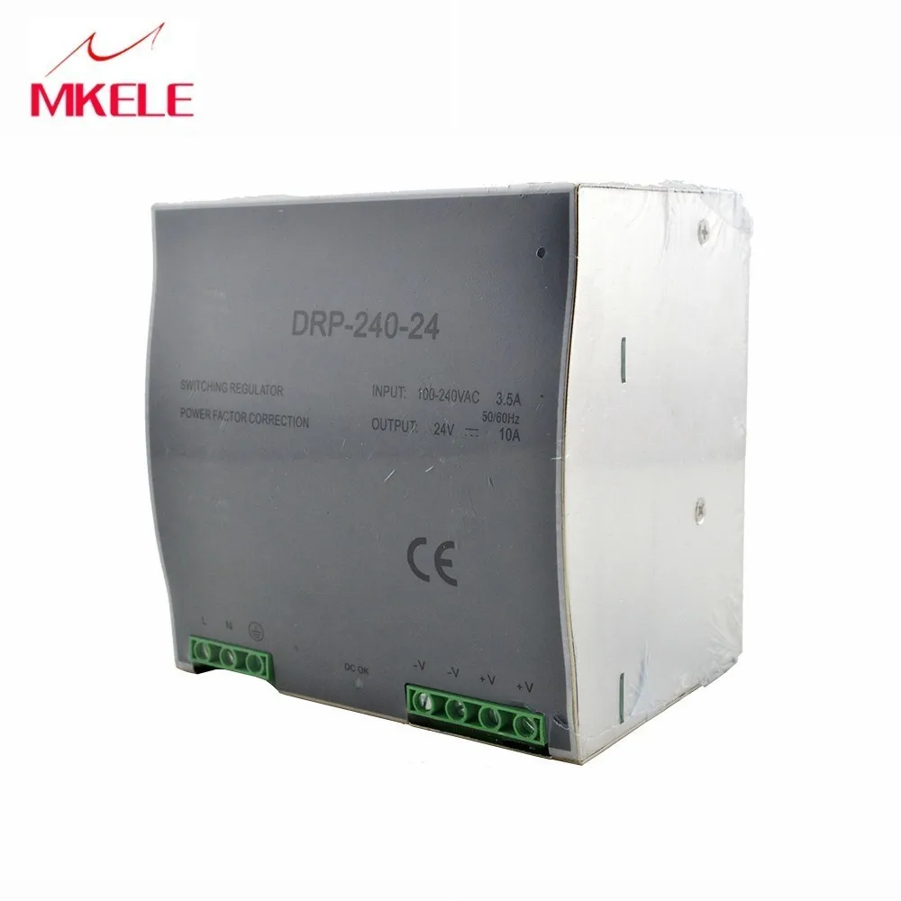 Горячая Распродажа 24 вольт импульсный источник питания Din Rail 240 Вт В 10A DR