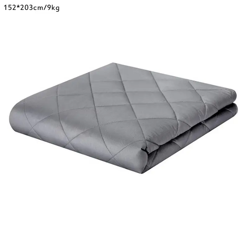 

High Quality Cotton Gravity Blanket Weighted Blanket Glass Beads Environmentally Friendly Ventilation Relieve Stress Autism, Anx