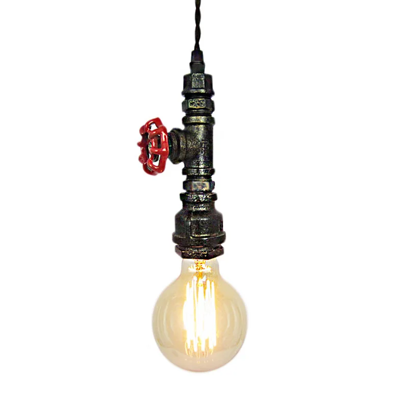 

Fashion Light Socket Hanging Industrial Wall Pipe Lamp Retro Light Steampunk Vintage Ceiling Iron
