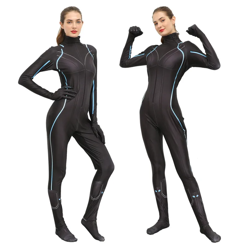 

Superhero Black Widow Cosplay Jumpsuit Natalia Alianovna Romanova Woman Black Outfit Carnival Disguisement Halloween Cos Costume