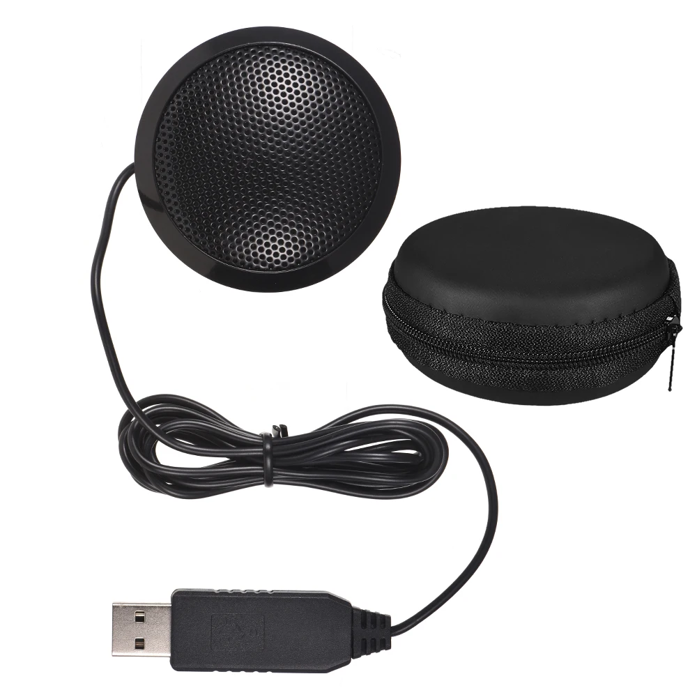 Portable High Sensitivity Desktop Omni directional Mic with USB Port