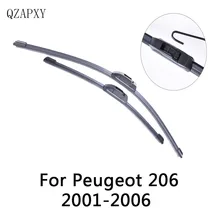 Передняя и задняя щетка стеклоочистителя для peugeot 206 из 2001 2002 2003 2004 2005 2006 стеклоочиститель аксессуаров для автомобилей