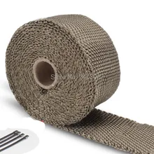 Универсальная толщина 1,5 мм ширина 50 мм выпускной коллектор стекловолокна теплоизоляция обертывание стальная молния стяжки длина 5 метров