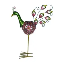 Солнечный СВЕТОДИОДНЫЙ светильник Peafowl теплый белый открытый ретро сад газон пейзаж лампа Домашнее освещение украшение