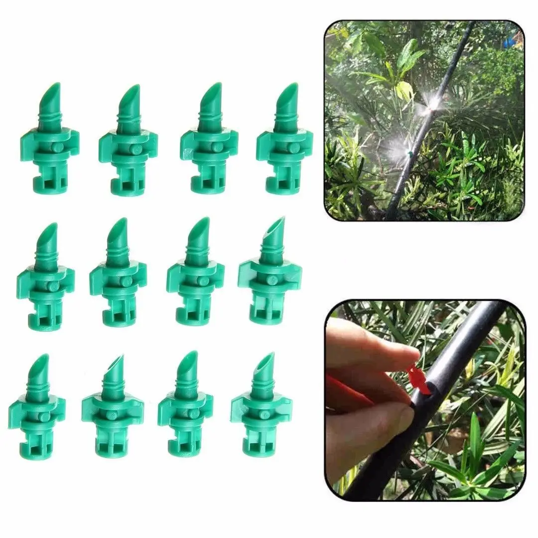

50 Pcs Nozzle Green 180 Degrees For Cloning Machine Hydroponic Garden Watering Systems Refraction Atomization