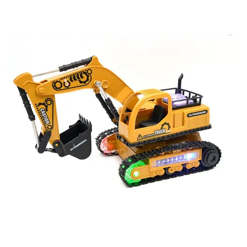 

4CH Simulation RC Engineering Car Truck Model Toys with Light Four Channels USB charging Educational toys Rechargeable car