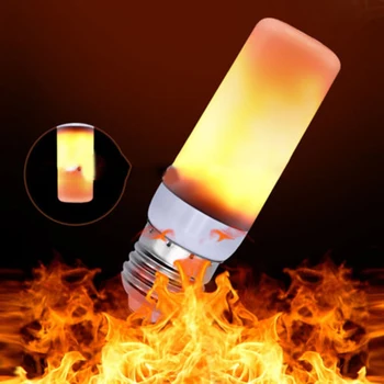 

3W E27 LED Flame Bulb 85-265V LED Flame Effect Fire Light Bulbs Flickering Emulation Decor LED Lamp