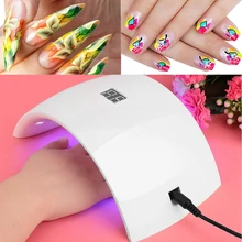 24 Вт профессиональный УФ светодиодный светильник для сушки ногтей с ЖК-дисплеем 100-240 В
