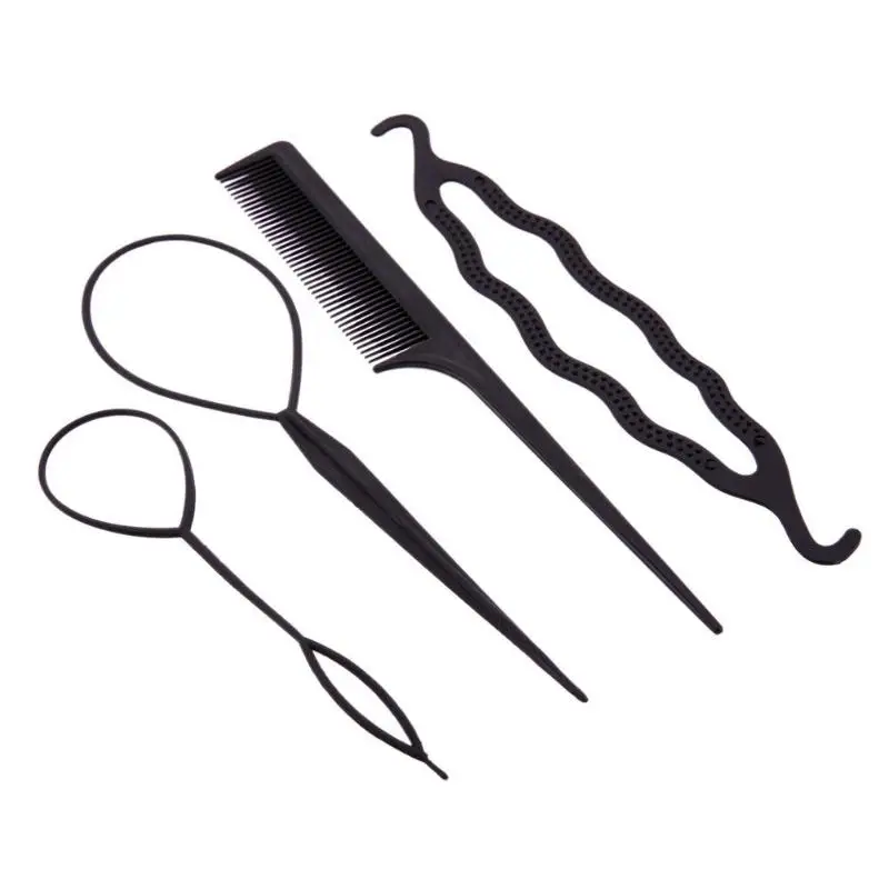 4pcs Magic Hair Stick Styling Tools Set Braiders Hair Pin Comb Bun Roller Maker Hair Braiding Curler Styling Accessories Tool 4pcs Magic Hair Stick Styling Tools Set Braiders Hair Pin Comb Bun Roller Maker Hair Braiding Curler Styling Accessories Tool