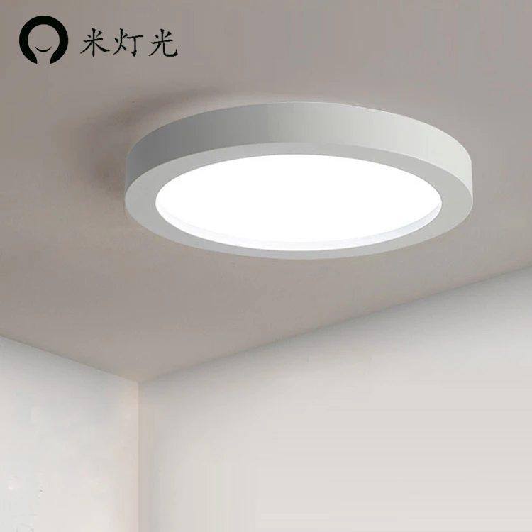 

Modern Simple Led Acrylic Ceiling Lights, Round White/black Color For Living Room Bedroom Home Light Fixture