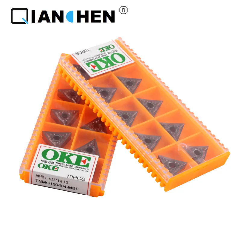 

Original quality OKE 10pcs/lot high precision high performance high strength CNC TNMG160404-MSF OP1215 industry carbide inserts