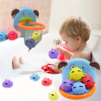 

Bath Tub Shooting Basketball Rebounds Toy Water Swimming Water Toys Child's Play Educational For Children Baby Bath Toys