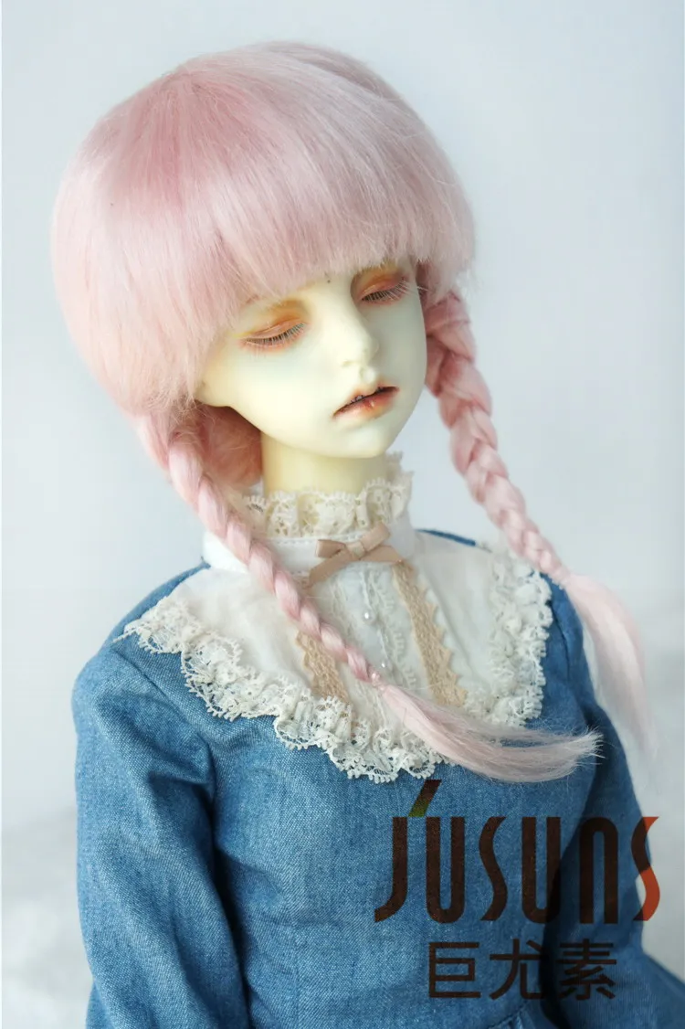 JD018 1/4 1/3 красивые мохер BJD парики Размер 7-8 дюймов 8-9 дюймов Ана оплетка кукла волосы модные куклы аксессуары