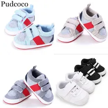 Pudcoco/Новинка года; Брендовая детская обувь; кроссовки с мягкой подошвой для мальчиков и девочек; обувь для кроватки; Размеры 3-18 месяцев