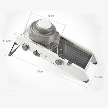 

Slicer Manual Vegetable Cutter Professional Grater With Adjustable Stainless Steel Blades Vegetable Kitchen Tool