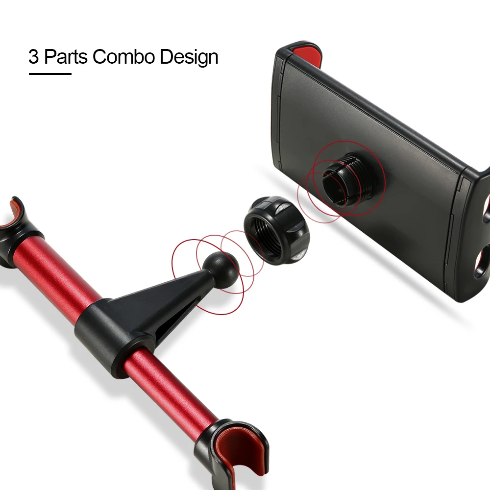 

FLOVEME Mobile Phone Tablet PC Car Holder Stand Back Auto Seat Headrest Bracket Support Accessories For iPhone X 8 11 iPad Mini