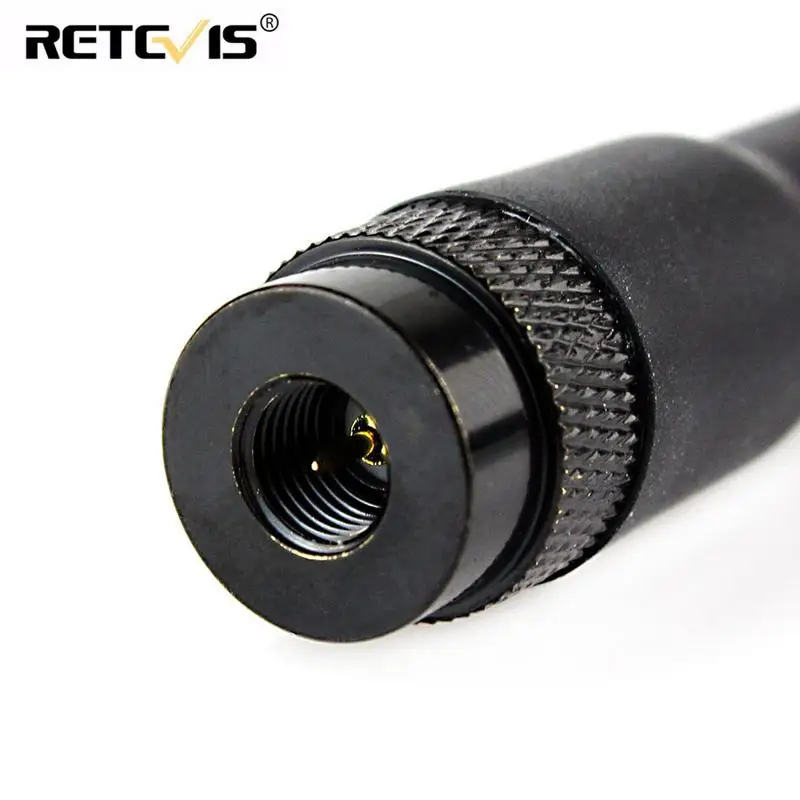 Retevis RT20 Interphone Short Antenna Dual Band VHF/UHF High Gain SMA-M 144MHz/430MHz Antenna for YAESU BF- UV3R TONGFA