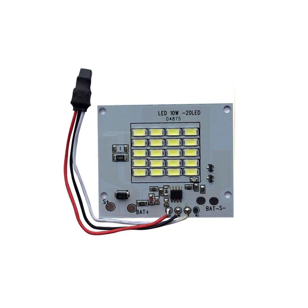 CLAITE DC3.7V 10 Вт светодиодный пульт дистанционного управления DIY белый светильник-источник чип для Светодиодный светильник на солнечной батарее