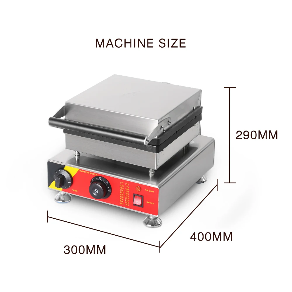 ITOP Electric Bubble Waffle Maker Non Stick Stainless Steel Commercial Professional Waffle Maker Cake Pastry Oven Machine