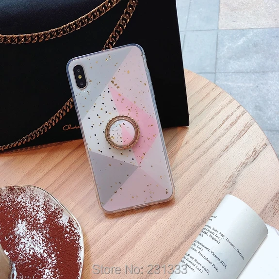 Мягкий чехол для Iphone X XS MAX XR 8 7 PLUS 6 6S I6 с креплением на присоске C ku из мраморной