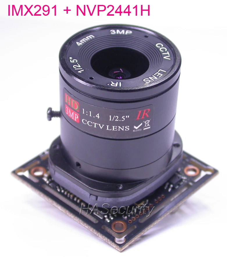 Плата модуля камеры видеонаблюдения Sony Exmor CMOS IMX291 + NVP2441 с OSD кабелем CS 3.0MP LEN IRC (UTC) 1/8