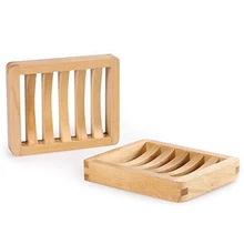 2X держатель для мыла деревянный контейнер для хранения, коробка для ванной комнаты
