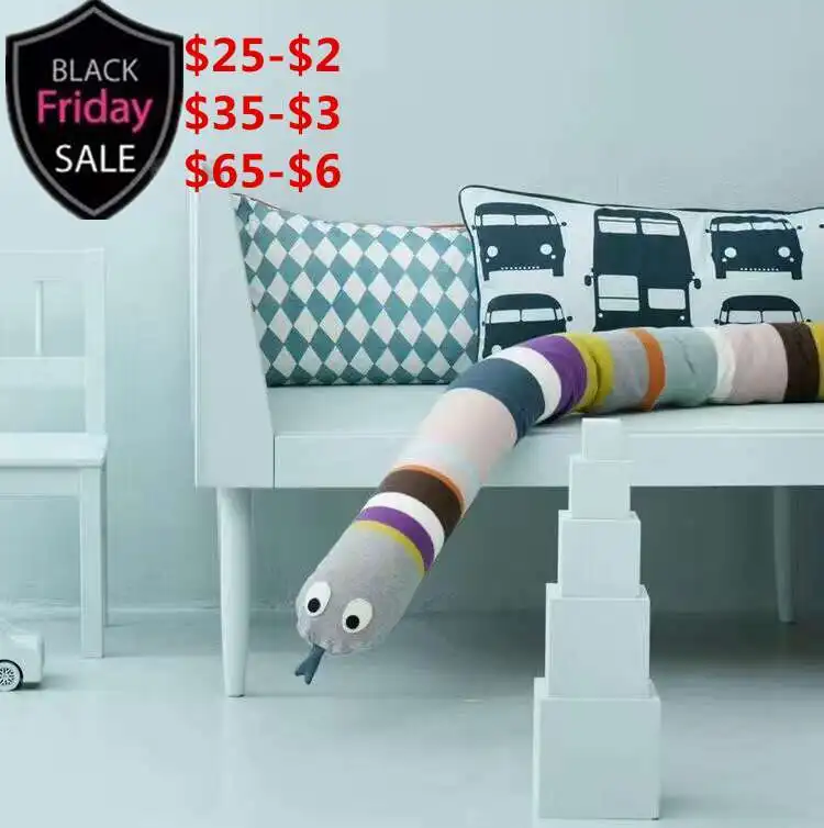 Buy Cute Gluttonous Snake Pillow Doll Toy Animal Baby