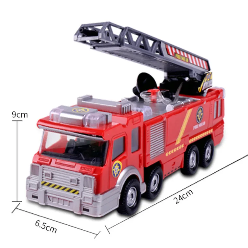 Activities Children's Toys Fire Truck Wholesale Electric Universal with Light Can Spray Simulation Remote Control Car Toys