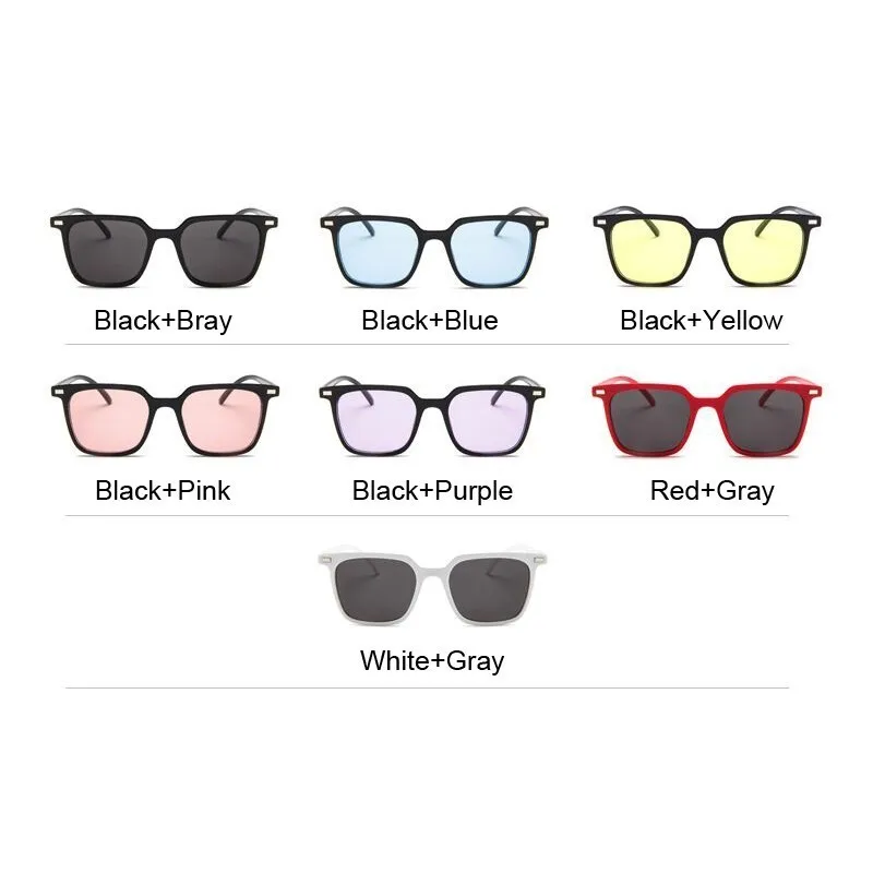 Квадратные маленькие солнцезащитные очки для женщин, модные солнцезащитные очки, женские брендовые дизайнерские винтажные черные, розовые солнцезащитные очки, UV400
