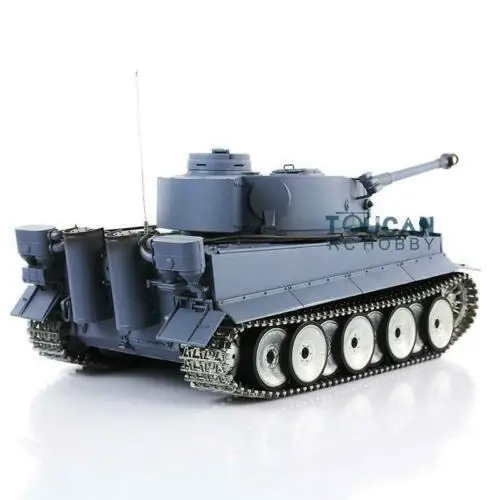 Henglong 1/16 6,0 инфракрасный боевой Тигр I RTR rc Танк 3818 Вт/отдача ствола металлические треки колеса TH12447