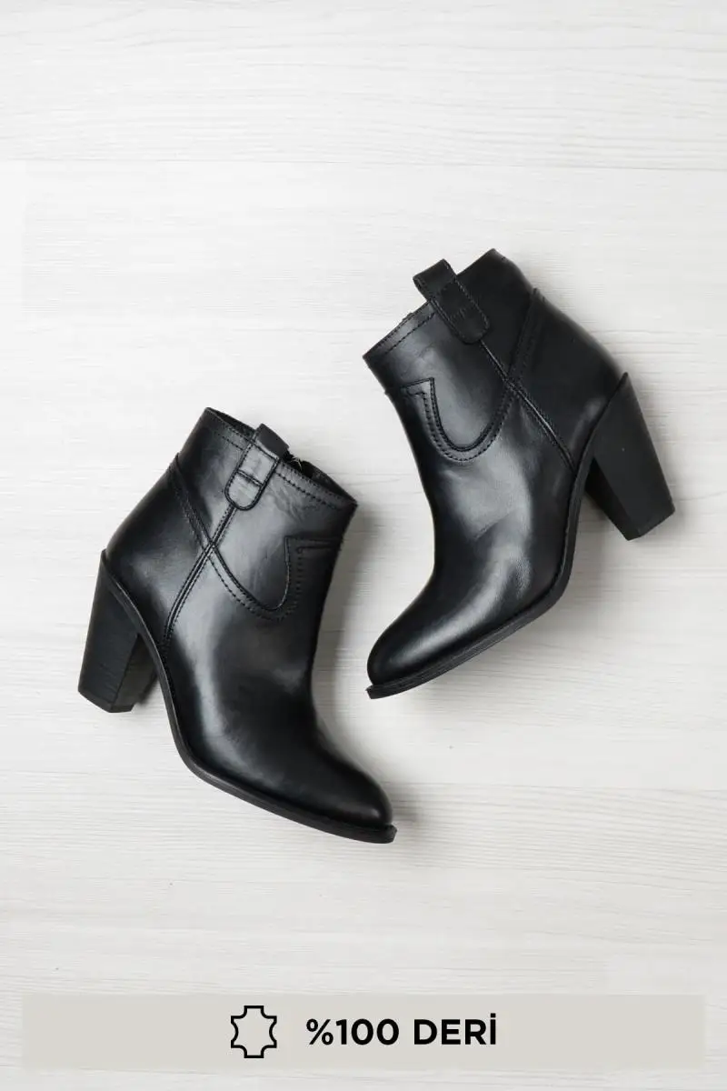 

Bambi Genuine Leather Black Women 'S Boots E0221949903