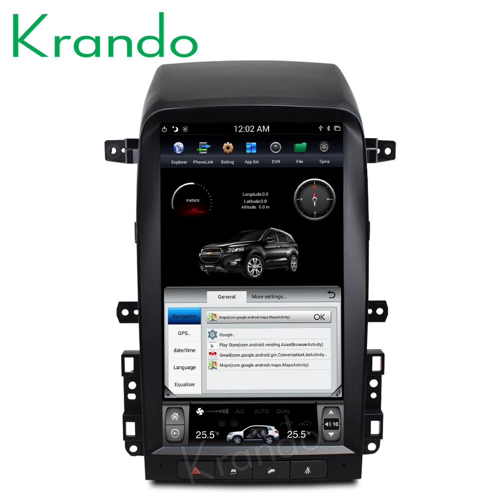 Krando Android 8,1 13," Tesla вертикальный экран автомобильный аудио плеер для Chevrolet Captiva 2005-2012 мультимедийная развлекательная система