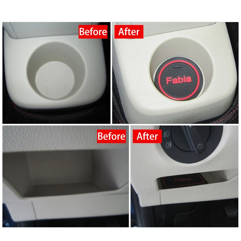 7X для SKODA Fabia 2012 2013 2014 автомобильные аксессуары накладки на внутренние ворота