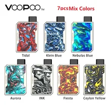 7 шт. смешанных цветов VOOPOO DRAG Nano Pod Vape Комплект w/750 мАч батарея и 1 мл Pod& GENE чип каучуковый комплект Pod система vs Drag 2/Minifit