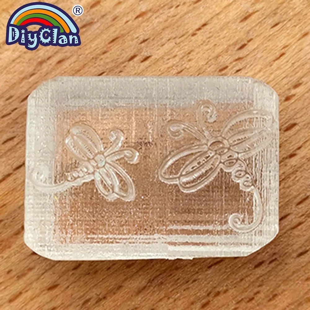 Штамповка для мыла Dragonfly Z0013HD индивидуальная форма Мини Diy логотипы органические