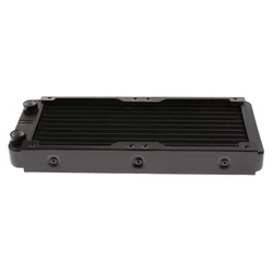 Radiateur en aluminium, 10 tuyaux, Kit de refroidissement pour ordinateur, eau liquide, vis d'échangeur de chaleur (240mm), noir 