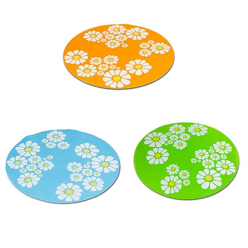 

Pet Feeding Mat Placemat Cat Dog Large Floral Anti Slip Waterer Pad Silicone Water Dispenser Fountain Feeder Accessories