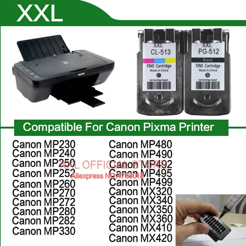 Для Canon MP240 MP250 MP260 чернильный картридж для принтера Canon Pixma MP240 MP250 MP260 картридж для принтера PG510 черный