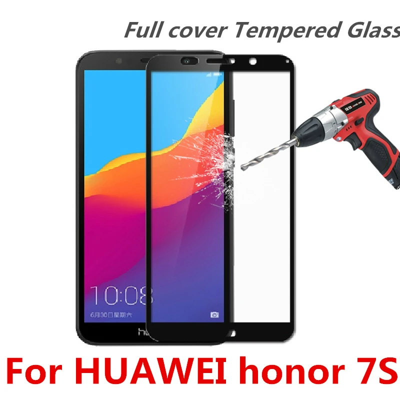 Полное покрытие из закаленного стекла для Huawei Honor 7 S Play защитный чехол экрана 9 H