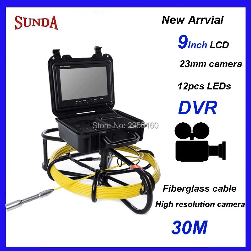 

Articulating snake video endoscope camera Mini Inspection Camera for Drain Sewer Video Inspection 9inch monitor 23mm camera dvr