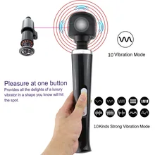 220v Directly Insert Super Av Female Magic Wand Vibrator Dildo G Spot Orgasm Massager Vibrating Clitoris Stimulator Sex Toy X160