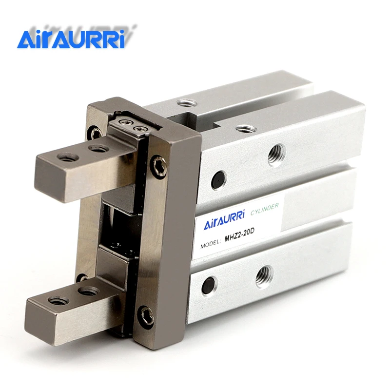 Air Gripper MHZ2-20D Pneumatic Cylinder Accurate Hole Pitch Air Gripper Pneumatic Cylinder Aluminum Alloy Anti-Rust for Hydraulic Equipment 
