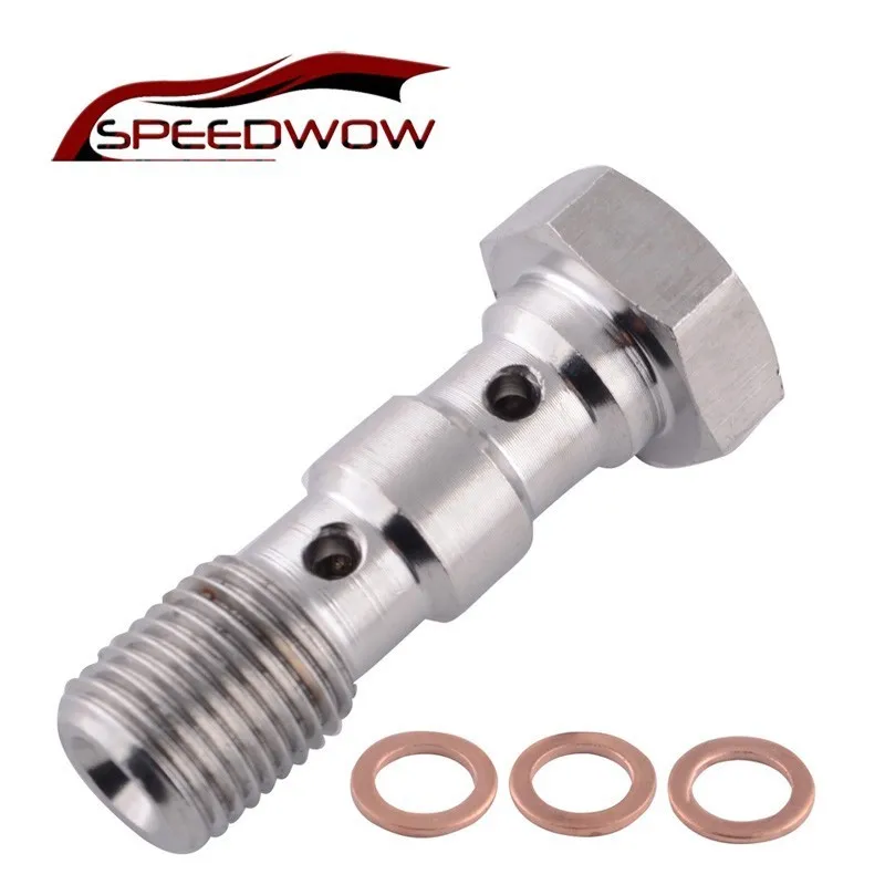 SPEEDWOW мотоцикл двойной болт M10x1.0 шаг для Brembo Тормозной шланг линии главный цилиндр