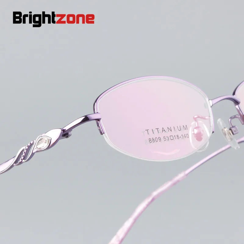 Brightozne 2020 чистый титан близорукость Удобная половинная оправа винтажные